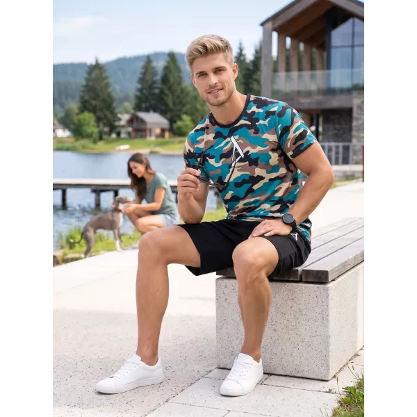  Tricou funcțional premium pentru bărbați ALTISPORT VOJ/ALM038TR01 KEROSEN/MARO 