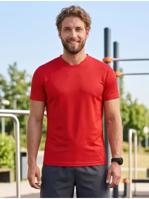 Tricou funcțional pentru bărbați ALTISPORT NoPrint NP/ALM421 ROȘU