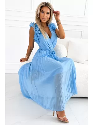 Rochie NUMOCO MIRABELLA 549-2 ALBASTRU