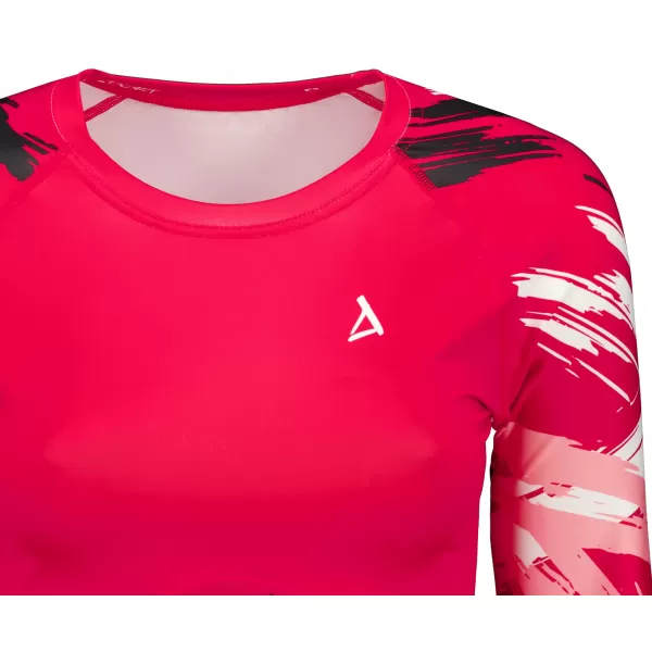 Crop top funcțional premium pentru femei, cu mâneci lungi ALTISPORT VOJ/ALW039TR04 VIVA MAGENTA 