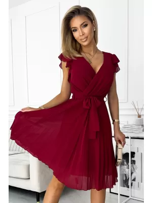 Rochie NUMOCO POLINA 374-2 ROŞU