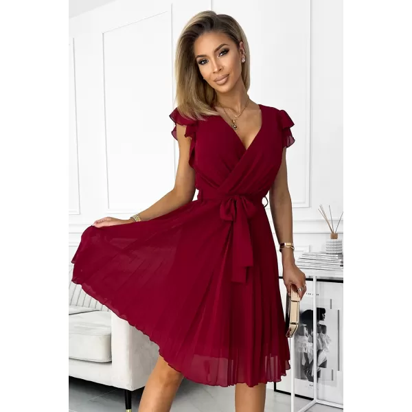  Rochie NUMOCO POLINA 374-2 ROŞU 