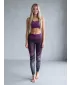 Jambiere funcționale lungi premium de damă ALTISPORT VOJ/ALW045LEG01 VIOLET/NEGRU