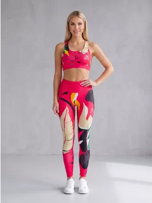 Jambiere funcționale lungi premium de damă ALTISPORT VOJ/ALW042LEG01 ROZ