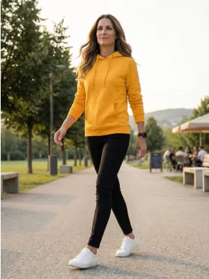 Hanorac de dama ALTISPORT NoPrint NP/ALW579NJ GALBEN AURIU