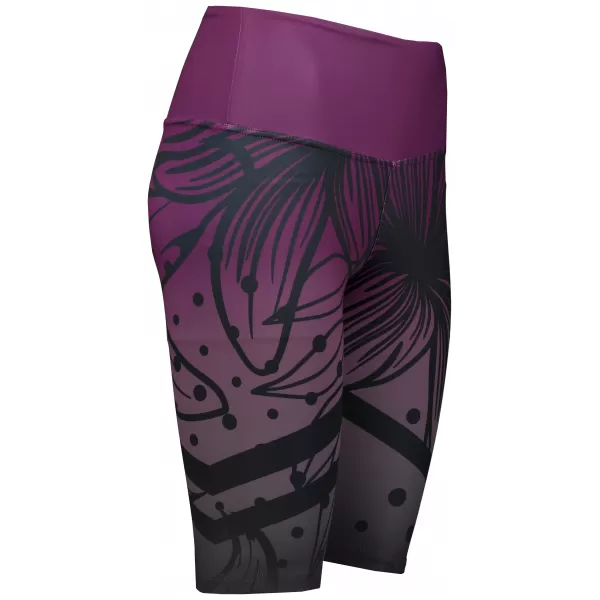  Jambiere funcționale premium pentru femei deasupra genunchiului ALTISPORT VOJ/ALW045LEG02 VIOLET/NEGRU 
