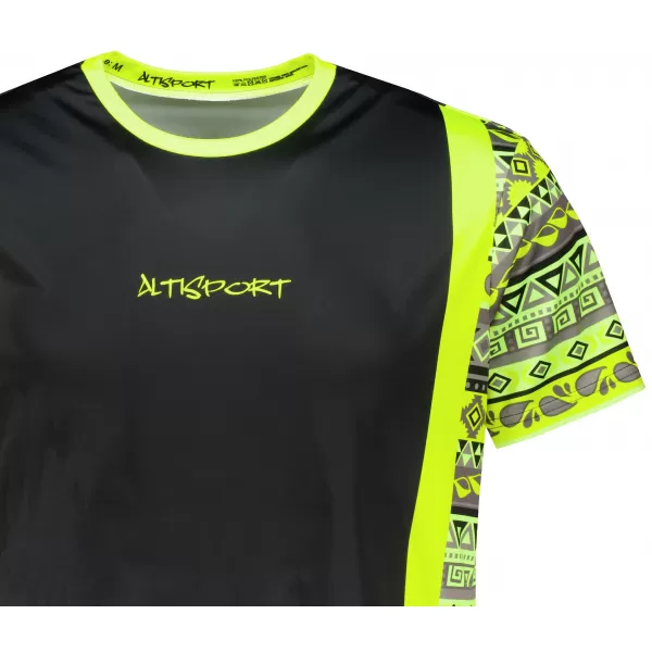  Tricou funcțional premium pentru bărbați ALTISPORT VOJ/ALM043TR01 GALBEN NEON 