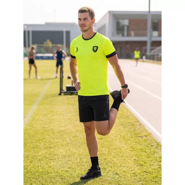  Tricou funcțional premium pentru bărbați ALTISPORT VOJ/ALM040TR01 GALBEN NEON 
