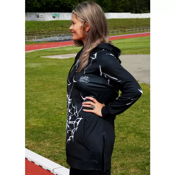  Hanorac funcțional premium pentru femei ALTISPORT VOJ/ALW035MI03 NEGRU/TURCOAZ 
