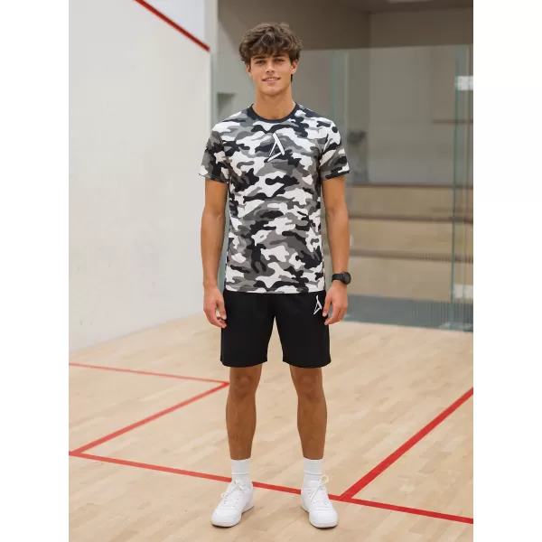  Tricou funcțional premium pentru bărbați ALTISPORT VOJ/ALM038TR01 ALB-NEGRU 