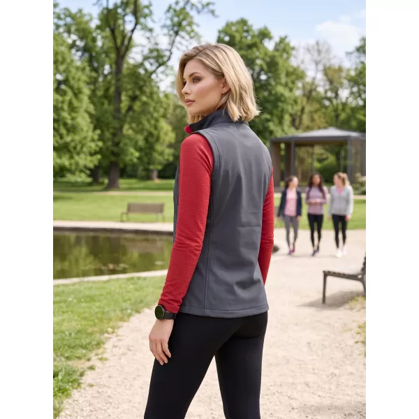 Vesta softshell dama ALTISPORT NoPrint NP/ALW7211NJ FIER GRI/ROSU 
