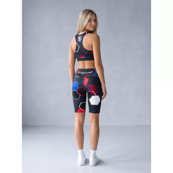  Jambiere funcționale premium pentru femei deasupra genunchiului ALTISPORT VOJ/ALW036LEG02 HEXA NEGRU 