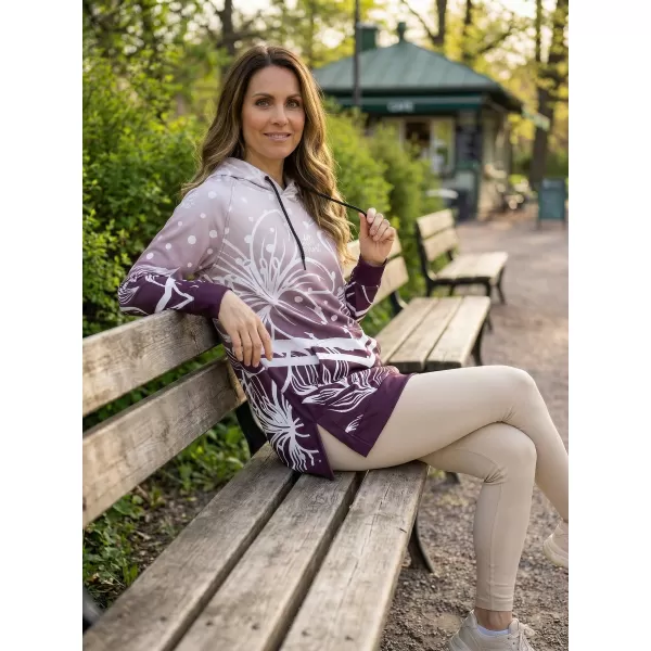  Hanorac funcțional premium pentru femei ALTISPORT VOJ/ALW045MI03 VIOLET/ALB 