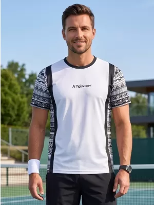 Tricou funcțional premium pentru bărbați ALTISPORT VOJ/ALM043TR01 ALB