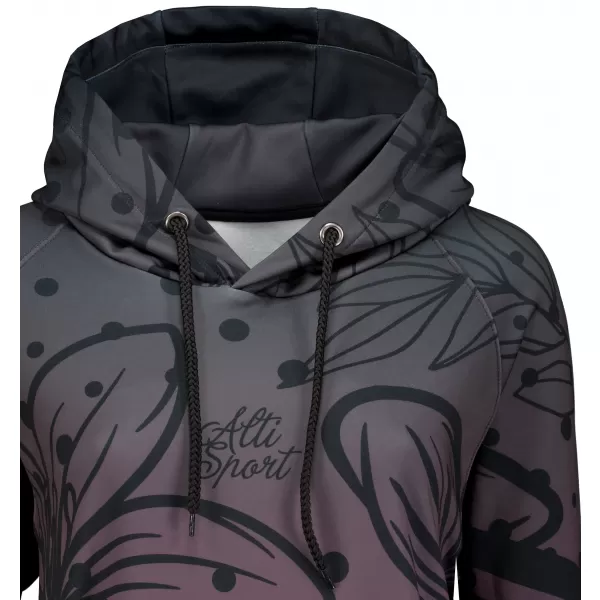  Hanorac funcțional premium pentru femei ALTISPORT VOJ/ALW045MI03 VIOLET/NEGRU 
