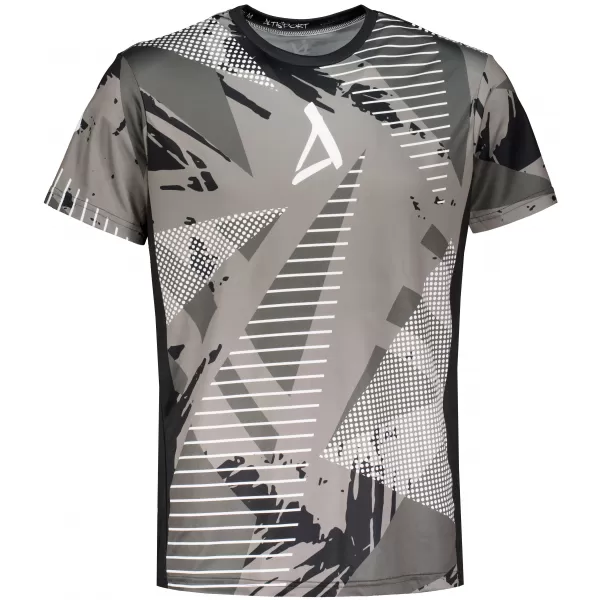  Tricou funcțional premium pentru bărbați ALTISPORT VOJ/ALM044TR01 ALB-NEGRU 