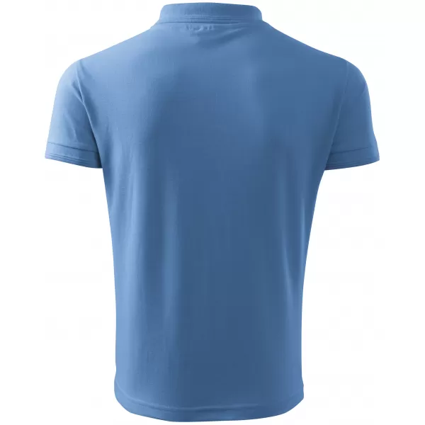  Tricou pentru bărbați cu guler ALTISPORT NoPrint NP/ALM302 CER ALBASTRU 