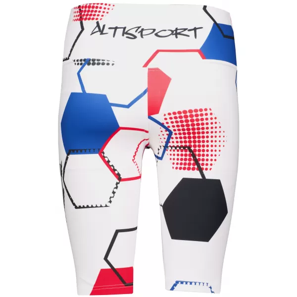  Jambiere funcționale premium pentru femei deasupra genunchiului ALTISPORT VOJ/ALW036LEG02 HEXA ALB 