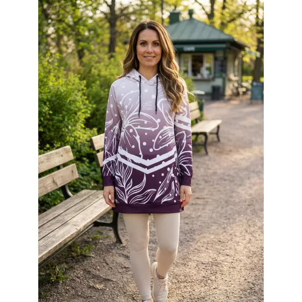  Hanorac funcțional premium pentru femei ALTISPORT VOJ/ALW045MI03 VIOLET/ALB 