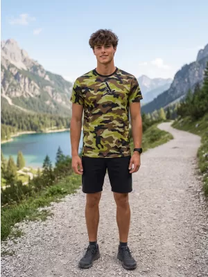 Tricou funcțional premium pentru bărbați ALTISPORT VOJ/ALM038TR01 ARMY VERDE