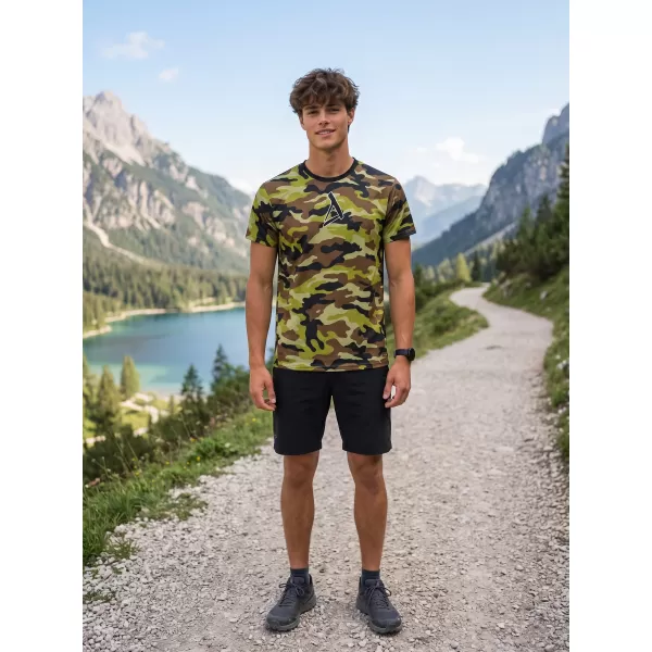  Tricou funcțional premium pentru bărbați ALTISPORT VOJ/ALM038TR01 ARMY VERDE 