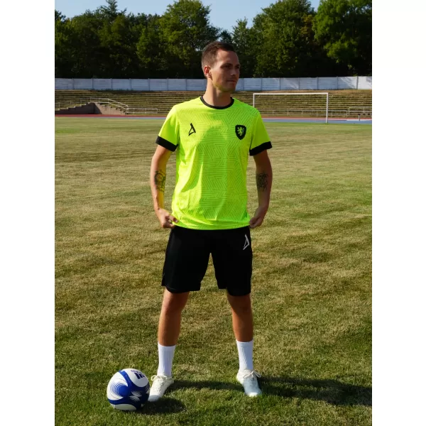  Tricou funcțional premium pentru bărbați ALTISPORT VOJ/ALM040TR01 GALBEN NEON 