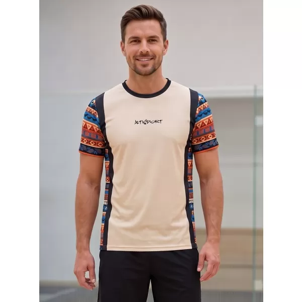  Tricou funcțional premium pentru bărbați ALTISPORT VOJ/ALM043TR01 BEJ 