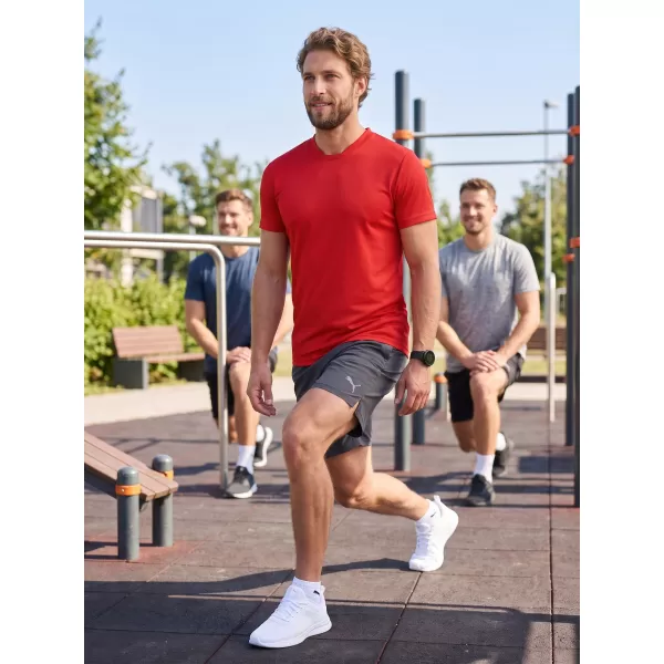  Tricou funcțional pentru bărbați ALTISPORT NoPrint NP/ALM421 ROȘU 