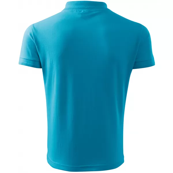  Tricou pentru bărbați cu guler ALTISPORT NoPrint NP/ALM302 TURCOAZ 