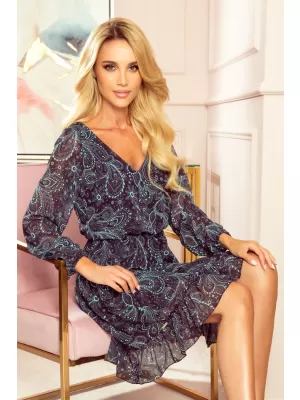 Rochie NUMOCO BAKARI 295-3 ALBASTRU
