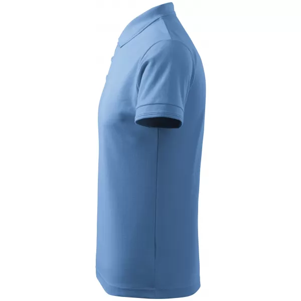  Tricou pentru bărbați cu guler ALTISPORT NoPrint NP/ALM302 CER ALBASTRU 
