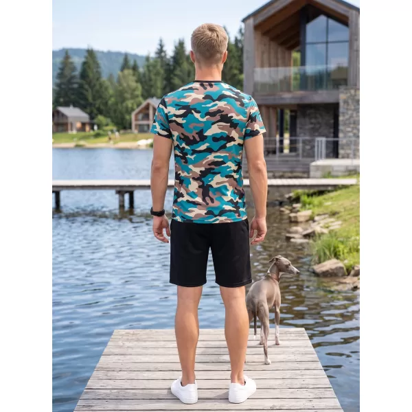  Tricou funcțional premium pentru bărbați ALTISPORT VOJ/ALM038TR01 KEROSEN/MARO 
