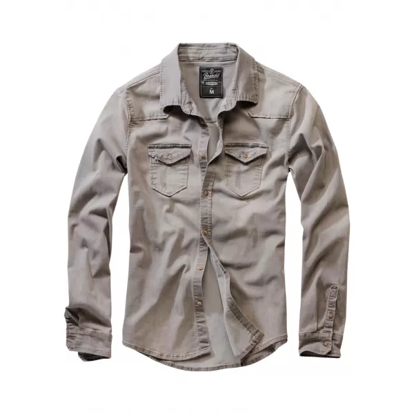  Cămaşă BRANDIT RILEY DENIM BD4020 GRI 