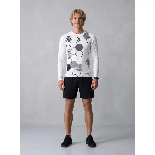  Tricou de compresie funcțional premium pentru bărbați ALTISPORT VOJ/ALM037TR03 ALB 