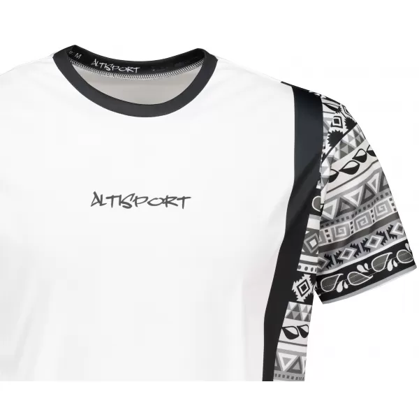  Tricou funcțional premium pentru bărbați ALTISPORT VOJ/ALM043TR01 ALB 