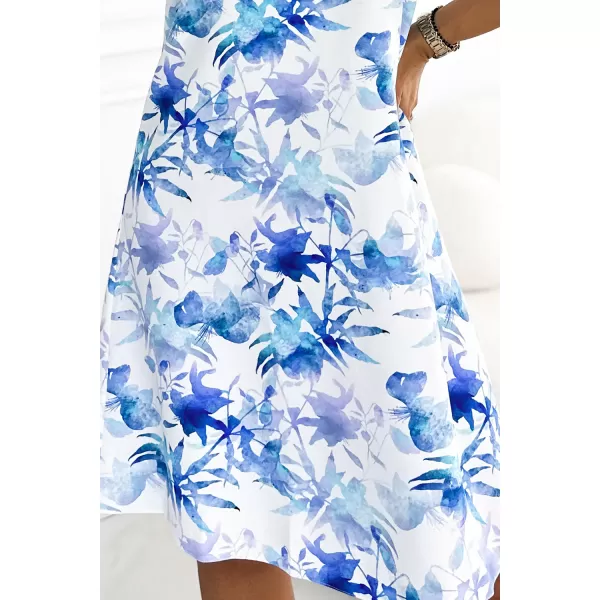  Rochie NUMOCO VICTORIA 296-11 ALB/ALBASTRU 