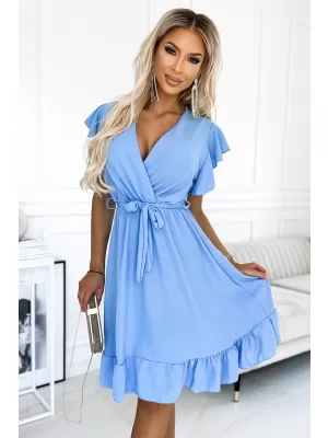 Rochie NUMOCO CORNELIA 455-2 ALBASTRU