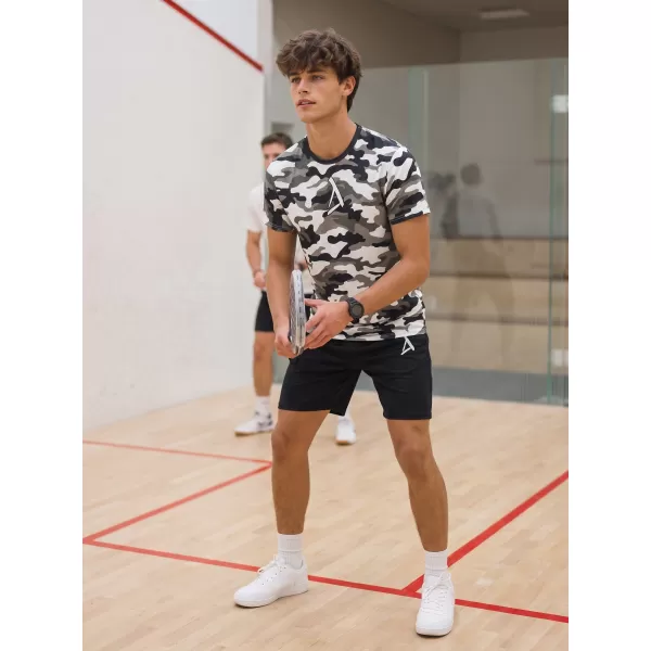  Tricou funcțional premium pentru bărbați ALTISPORT VOJ/ALM038TR01 ALB-NEGRU 