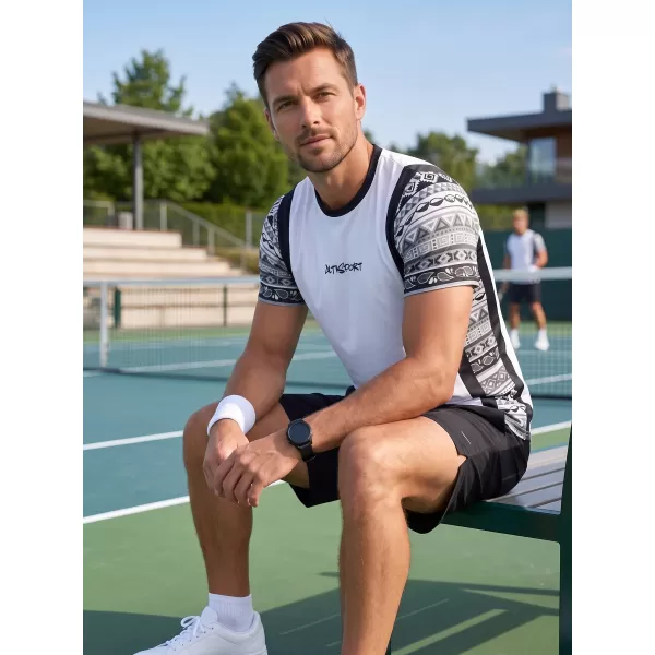  Tricou funcțional premium pentru bărbați ALTISPORT VOJ/ALM043TR01 ALB 