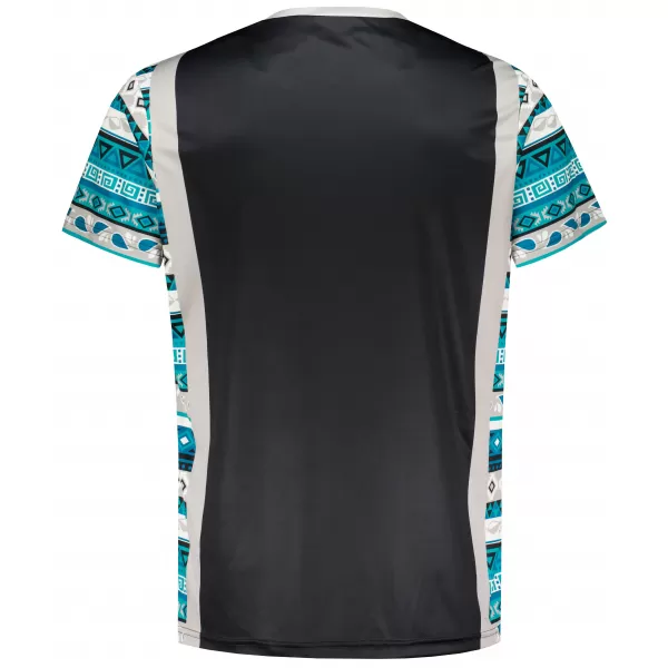  Tricou funcțional premium pentru bărbați ALTISPORT VOJ/ALM043TR01 NEGRU ȘI ALBASTRU 
