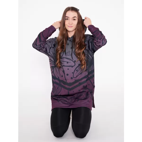  Hanorac funcțional premium pentru femei ALTISPORT VOJ/ALW045MI03 VIOLET/NEGRU 