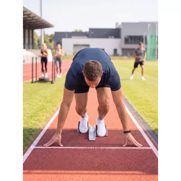  Tricou funcțional pentru bărbați ALTISPORT NoPrint NP/ALM421 ALBASTRU MARIN 