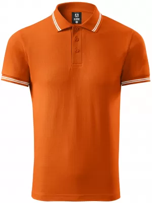Tricou pentru bărbați cu guler ALTISPORT NoPrint NP/ALM912 PORTOCALE