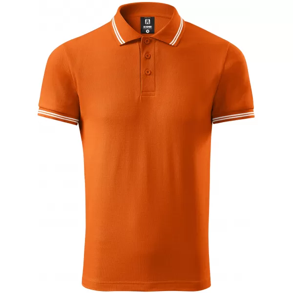  Tricou pentru bărbați cu guler ALTISPORT NoPrint NP/ALM912 PORTOCALE 