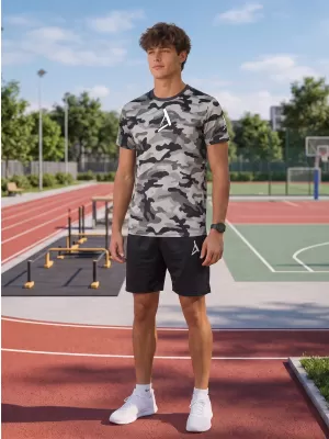 Tricou funcțional premium pentru bărbați ALTISPORT VOJ/ALM038TR01 GRI