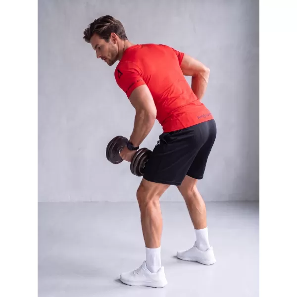  Tricou de compresie funcțional premium cu mâneci scurte pentru bărbați ALTISPORT VOJ/ALM000TR04 ROȘU 