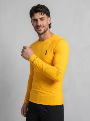 Tricou de compresie funcțional premium pentru bărbați ALTISPORT VOJ/ALM000TR03 PORTOCALE