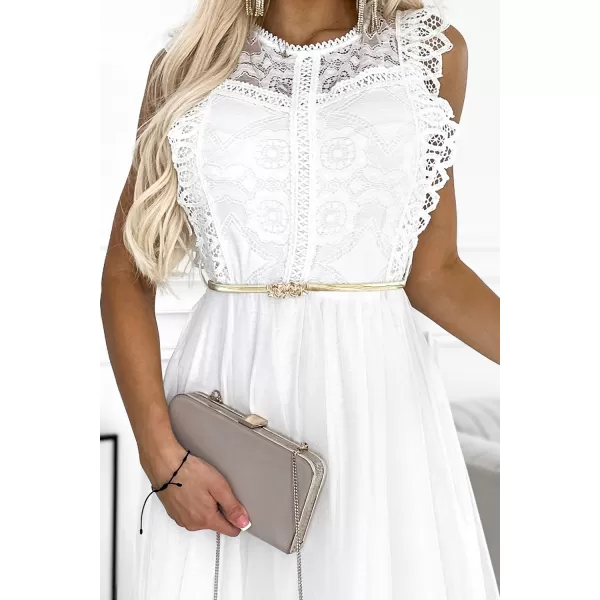  Rochie NUMOCO GRETA 454-1 ALB 