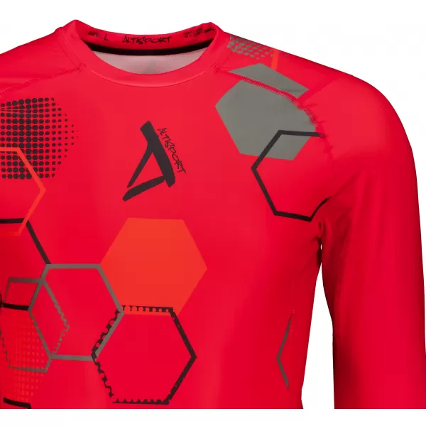  Tricou de compresie funcțional premium pentru bărbați ALTISPORT VOJ/ALM037TR03 ROȘU 