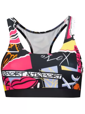Sutien sport premium pentru femei ALTISPORT VOJ/ALW041POD01 NEGRU
